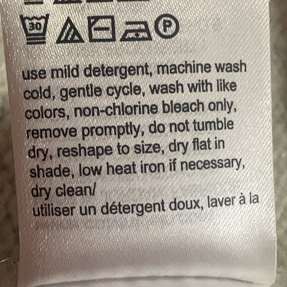 Calvin Klein Long Cardigan Knit Front Pockets Size M Heathered Beige/Gray - Picture 12 of 13